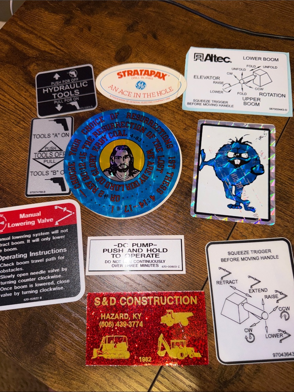 1980’s Eastern Kentucky Coal Mining Stickers Vintage lot of 10
